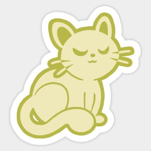 Meow Yellow Sticker